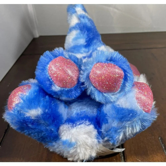 Goffa International Elephant Blue Camo Pink Glittery Plush Stuffed Animal 8” - Picture 6 of 8